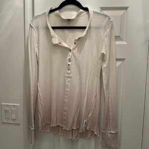 We The Free Ribbed Long Sleeve Top